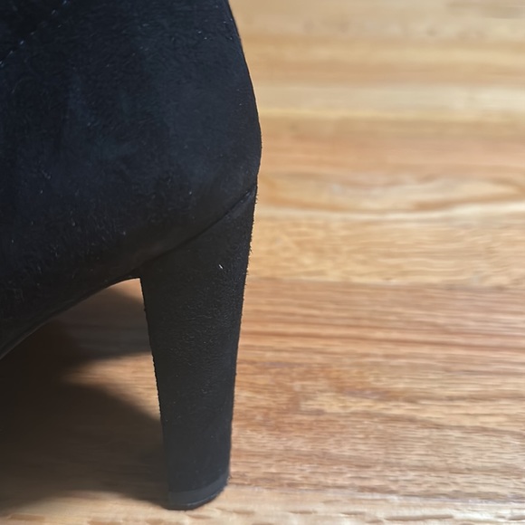 Worn 1x - ‘Highland’ Stretch OTK Boots - Black Suede - Picture 4 of 6